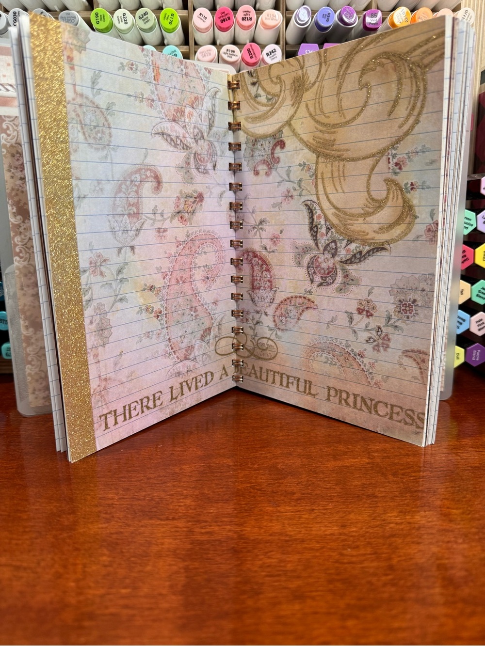 Handmade Notebook — Cream & Pink - Picture 12 of 16